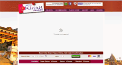 Desktop Screenshot of hotelkiranpalacevns.com